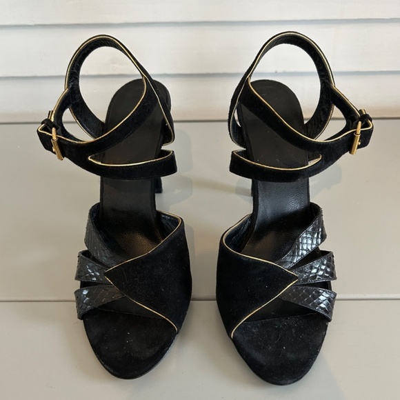 Balenziaga Embossed Slingback Sandal Sz 40 - Picture 5 of 13